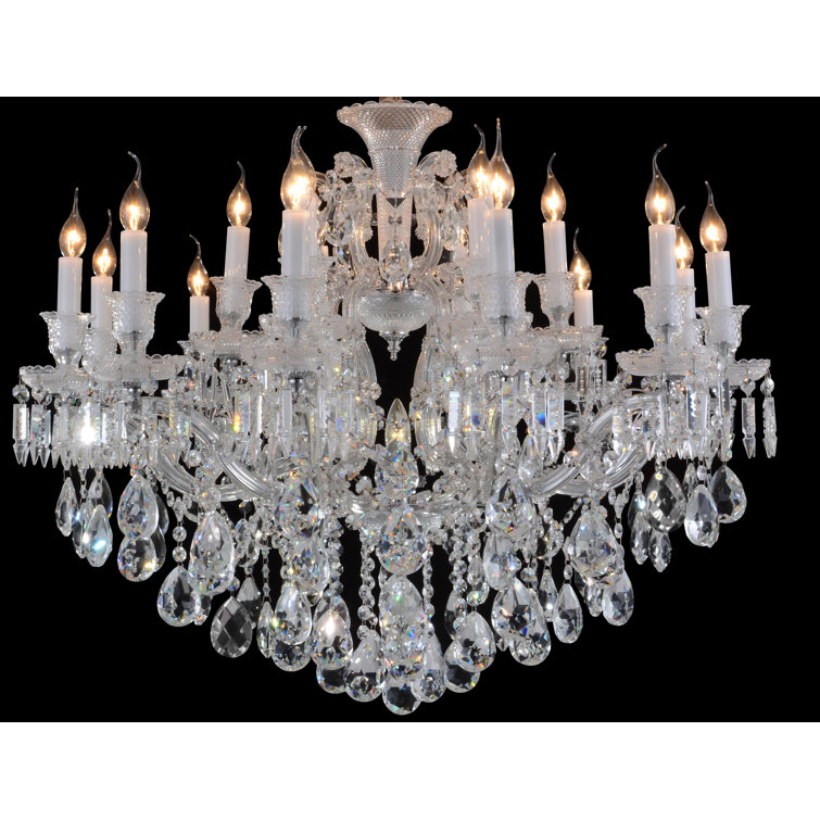 Chambord Glam 19-Light Silver Crystal Chandelier