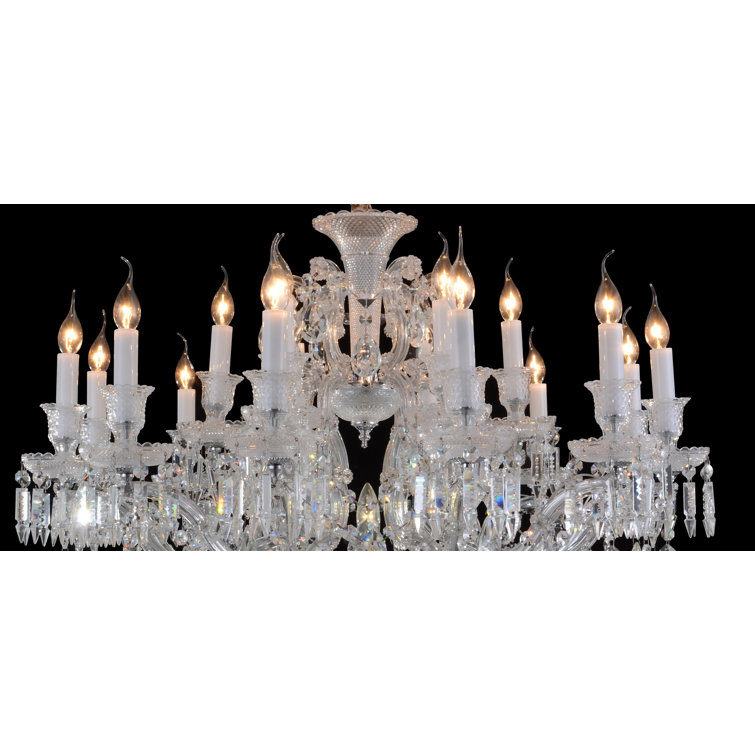 Chambord Glam 19-Light Silver Crystal Chandelier