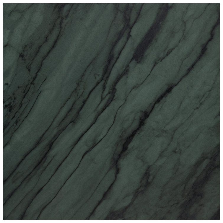 Renaissance 8" x 8" Green Porcelain Marble Look Tile