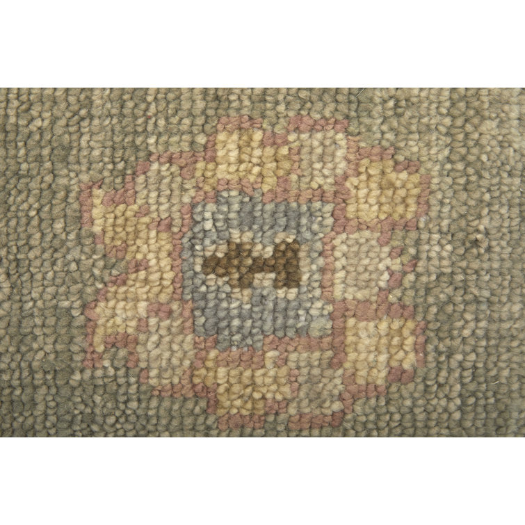 Carrington Gray and Gold Hand-Knotted Wool Area Rug