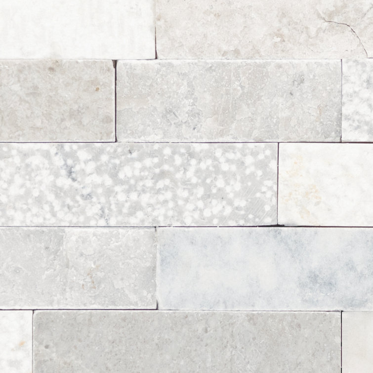 Reverent Taupe Multi-Finish Natural Stone Mosaic Wall Tile