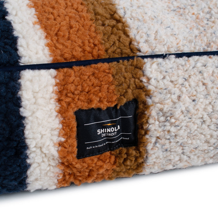 Small Oatmeal Shearling Berber Dog Pillow Bed