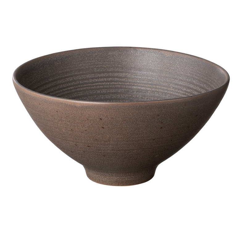Espresso Ceramic Japanese Style Serving Bowl