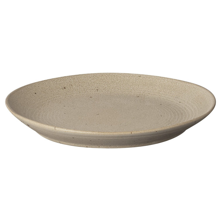 Fungi Beige Ceramic Stoneware Dinner Plate