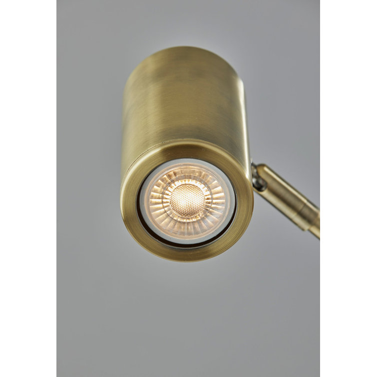 Inge 63'' Antique Brass Adjustable Metal Floor Lamp