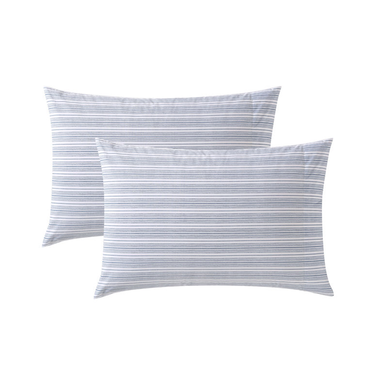 Gray Cotton Percale Standard Pillowcase Set