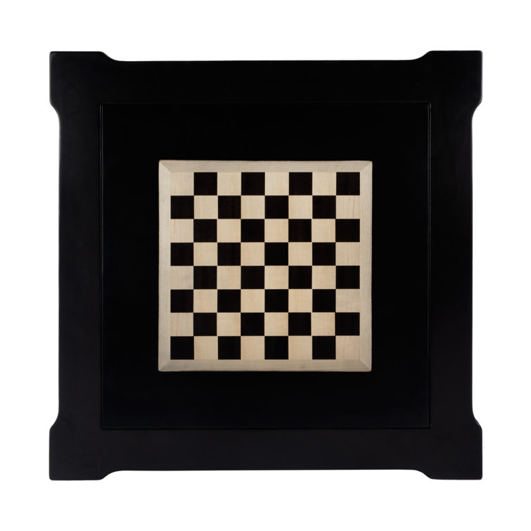 Black Square Wood Multi-Game Card Table
