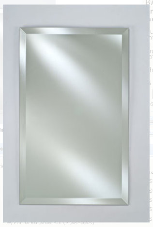 Polished Edge 20" x 30" Recessed Medicine Cabinet with Beveled Mirror