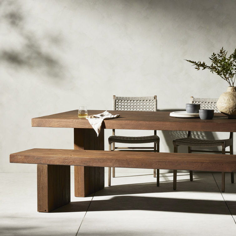 Encino 96" Brown Reclaimed Teak Outdoor Dining Table
