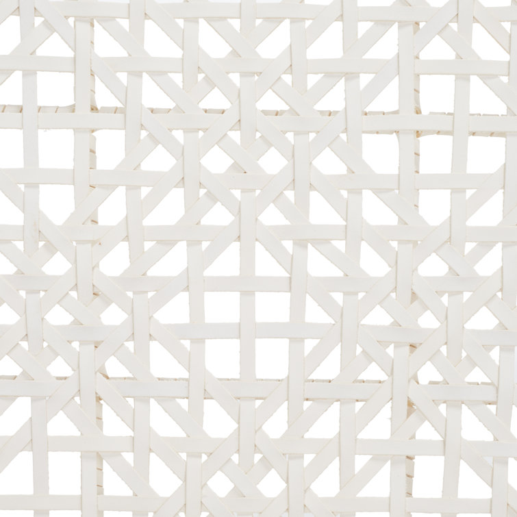 Sezia Victorian-Inspired Teak Wood Dining Chair with Off-White Woven Leather Seat