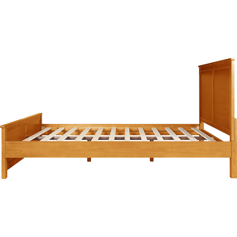 Winston Oak Queen Platform Bed with Paneled Headboard