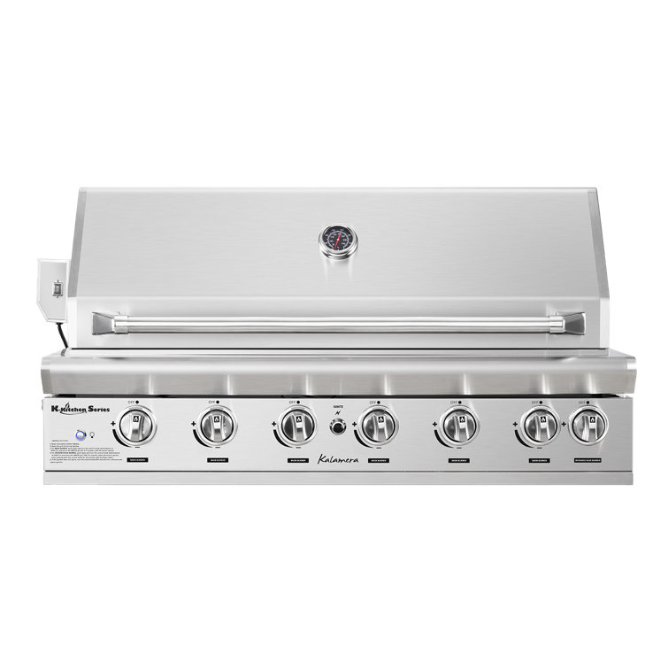 Kalamera 6-Burner Stainless Steel Built-In Gas Grill
