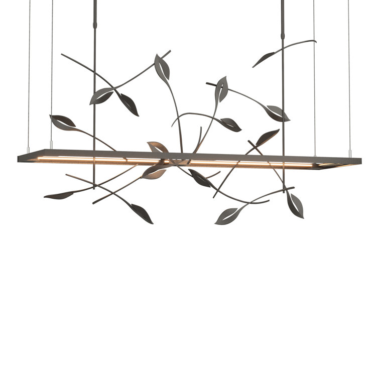 Autumn Elegance Bronze LED Kitchen Island Light with Metal Shade