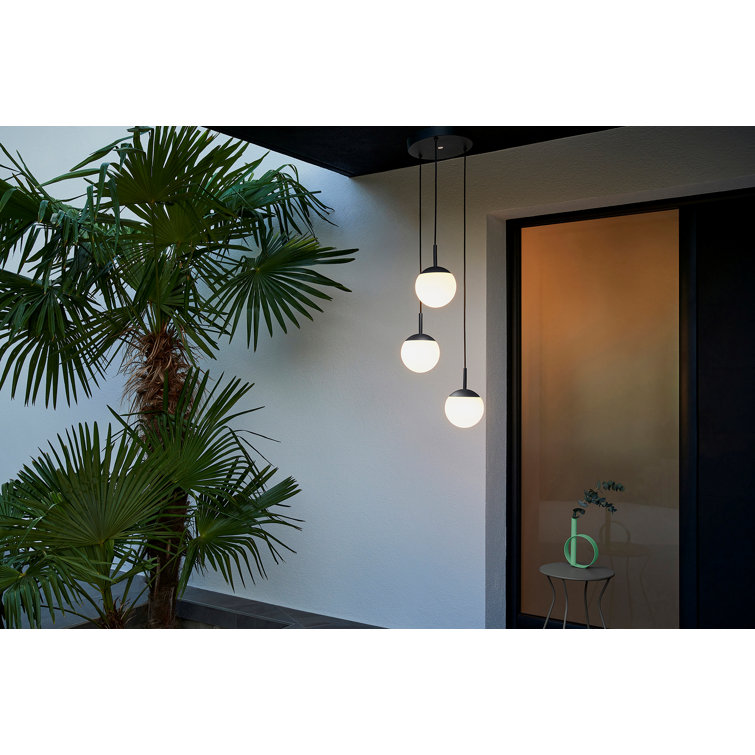Natural Iron Gallery 3-Light Vanity Sconce with Blue Glass