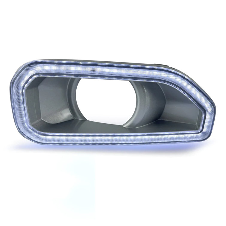Amber and White LED Plastic Fog Light Covers for SUV