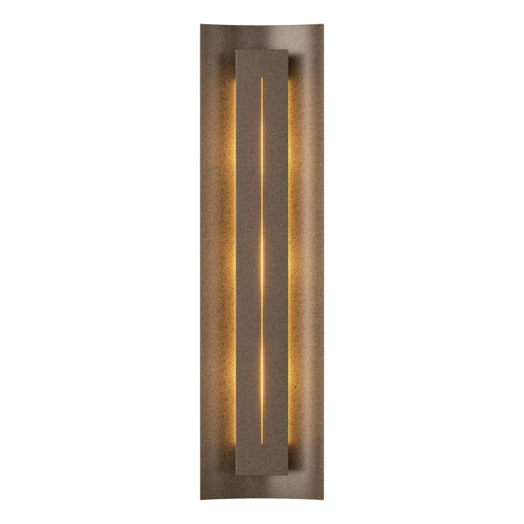 Elegant Bronze 3-Light Vanity Sconce with Amber Glass Finish