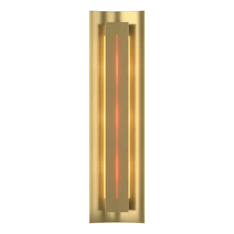 Gallery Ivory Art Glass & Dark Smoke Hand-Forged Sconce
