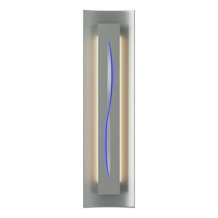 Natural Iron Gallery 3-Light Vanity Sconce with Blue Glass