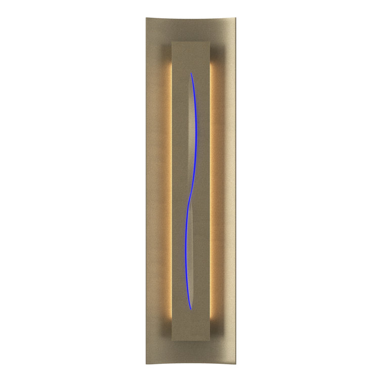 Natural Iron Gallery 3-Light Vanity Sconce with Blue Glass