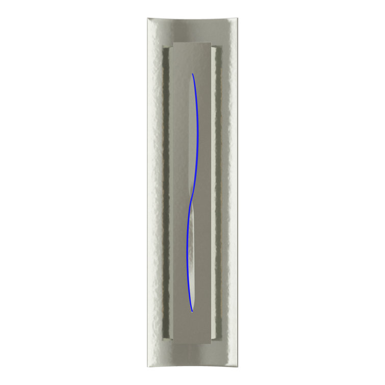 Natural Iron Gallery 3-Light Vanity Sconce with Blue Glass