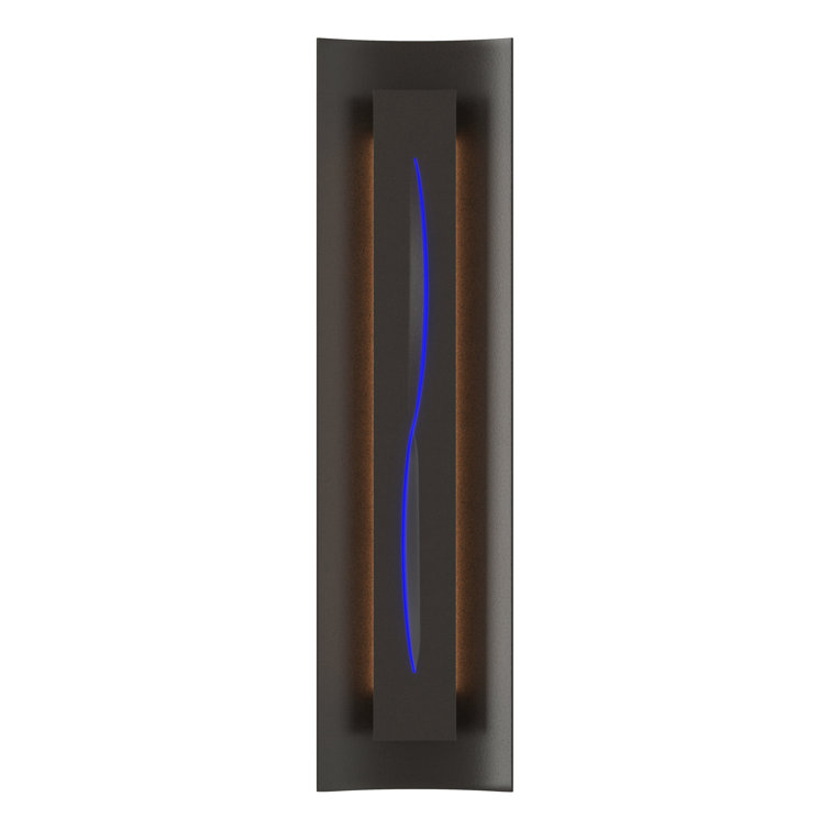 Natural Iron Gallery 3-Light Vanity Sconce with Blue Glass