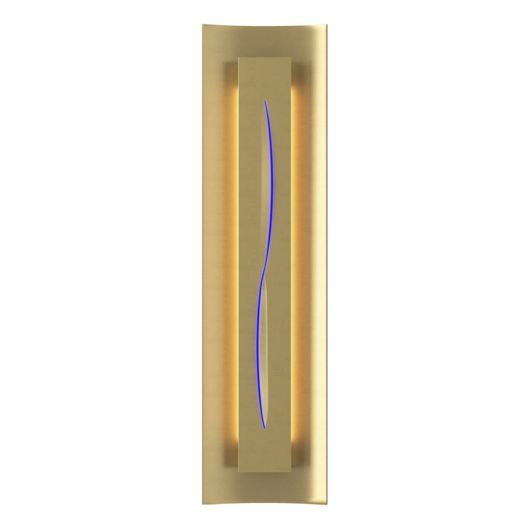 Natural Iron Gallery 3-Light Vanity Sconce with Blue Glass