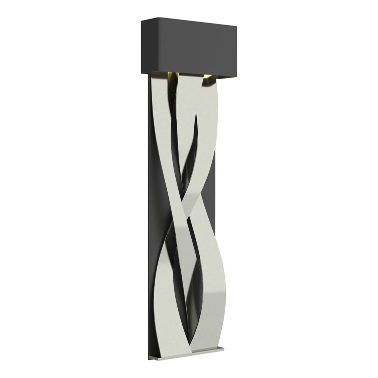 Elegant Tress 32" Black and Vintage Platinum LED Wall Sconce