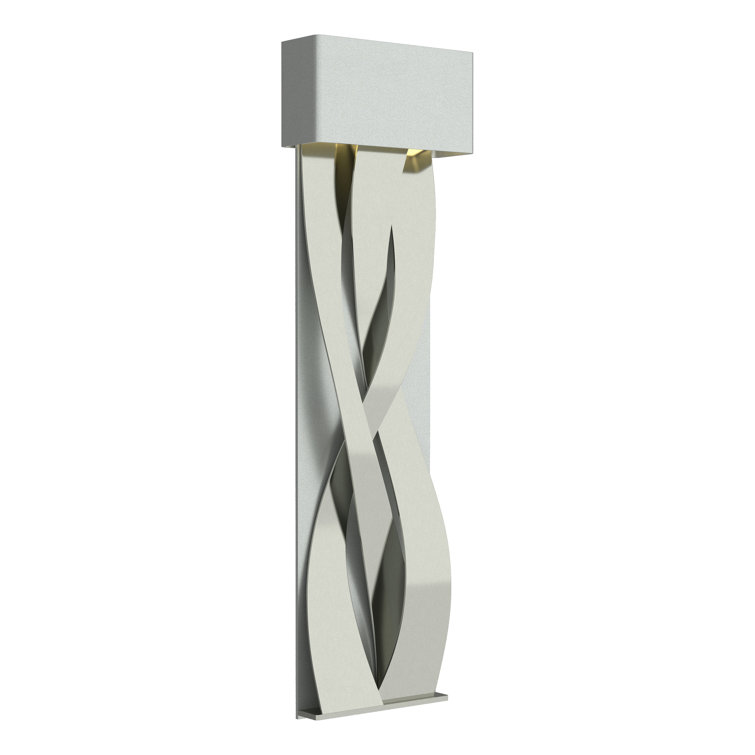 Elegant Tress 32" Black and Vintage Platinum LED Wall Sconce