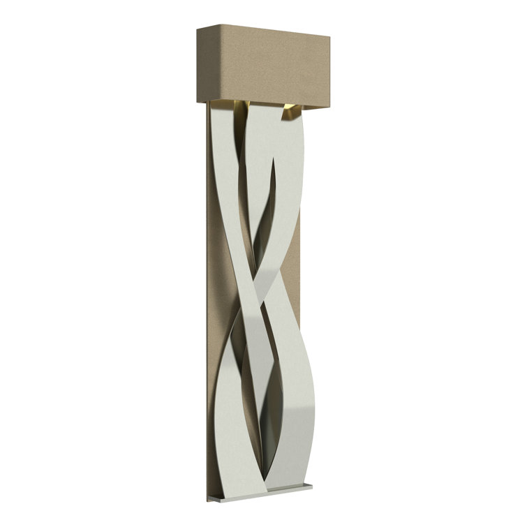 Elegant Tress 32" Black and Vintage Platinum LED Wall Sconce