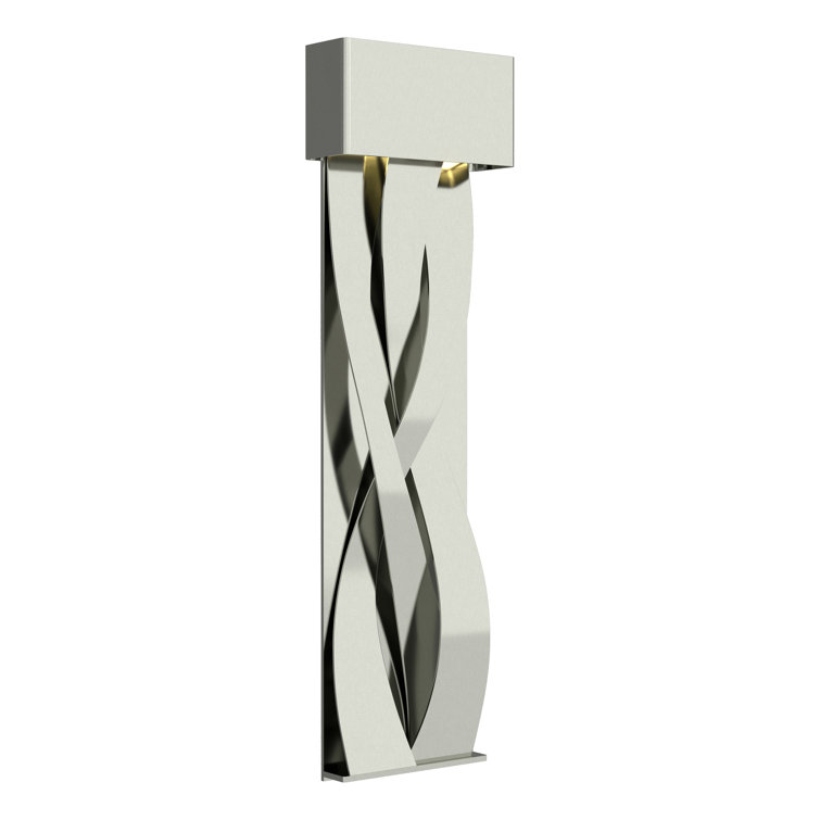 Elegant Tress 32" Black and Vintage Platinum LED Wall Sconce