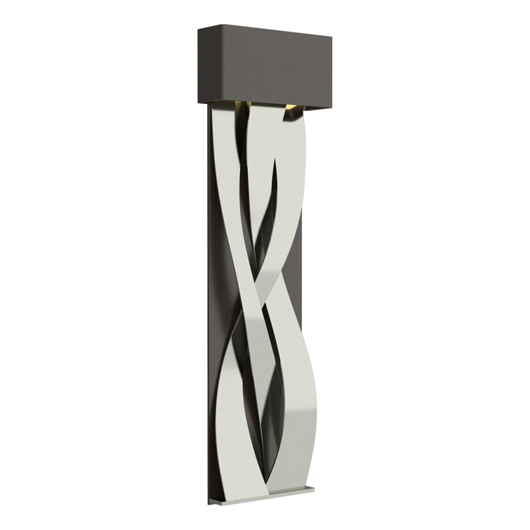 Elegant Tress 32" Black and Vintage Platinum LED Wall Sconce