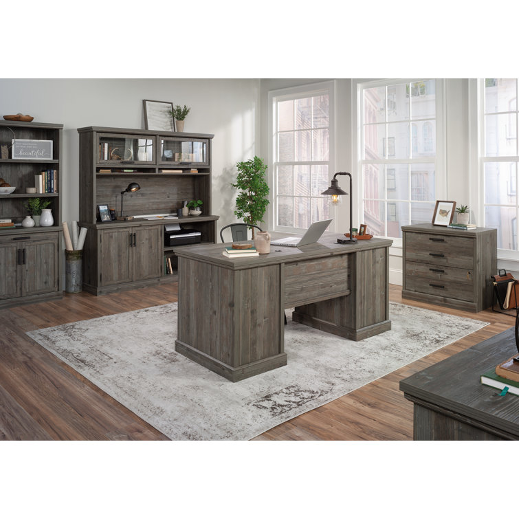 Pebble Pine Office Cabinet with Adjustable Shelving