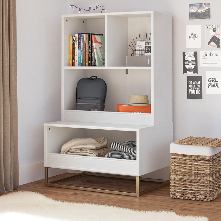 Charlie White Multi-Use Toy Storage Organizer and Bookcase