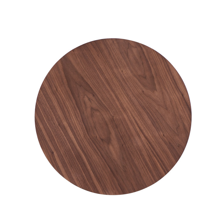 Rosheka Dark Brown Solid Wood Backless Counter Stool Set