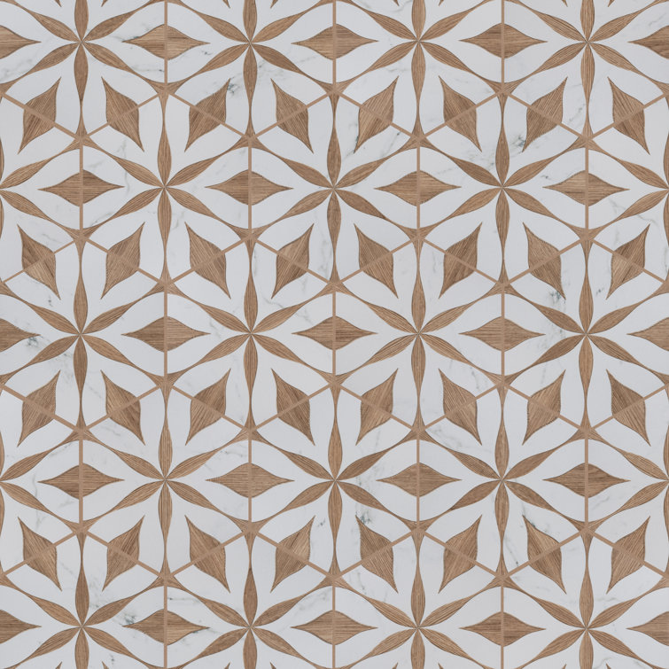 Llama Brown Matte Hexagonal Porcelain Tile