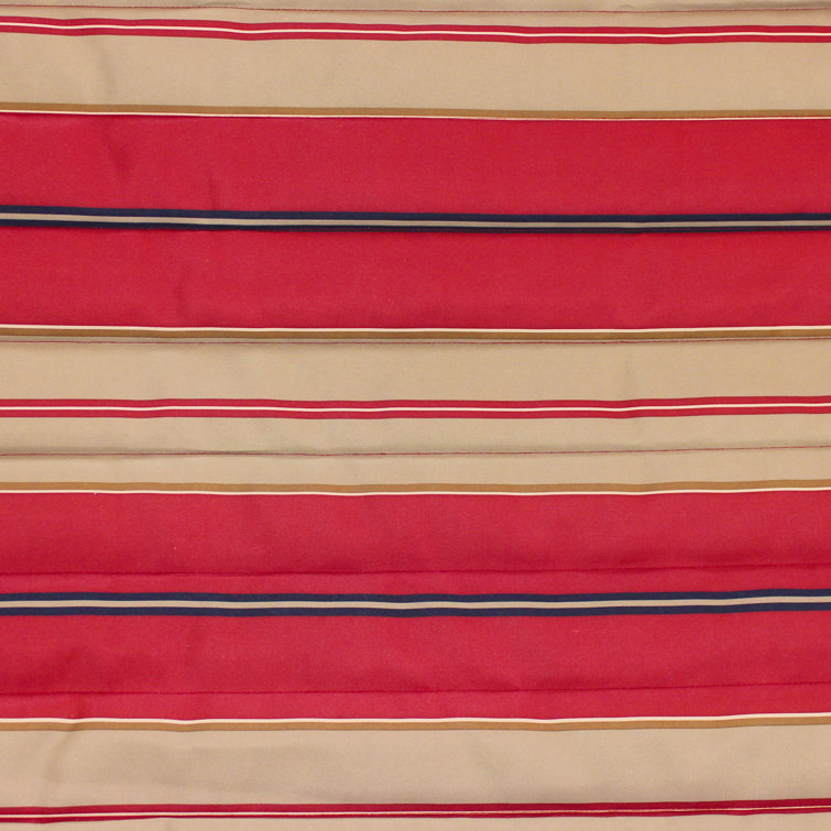 12 ft Red and Brown Striped Rope Hammock with Steel Stand