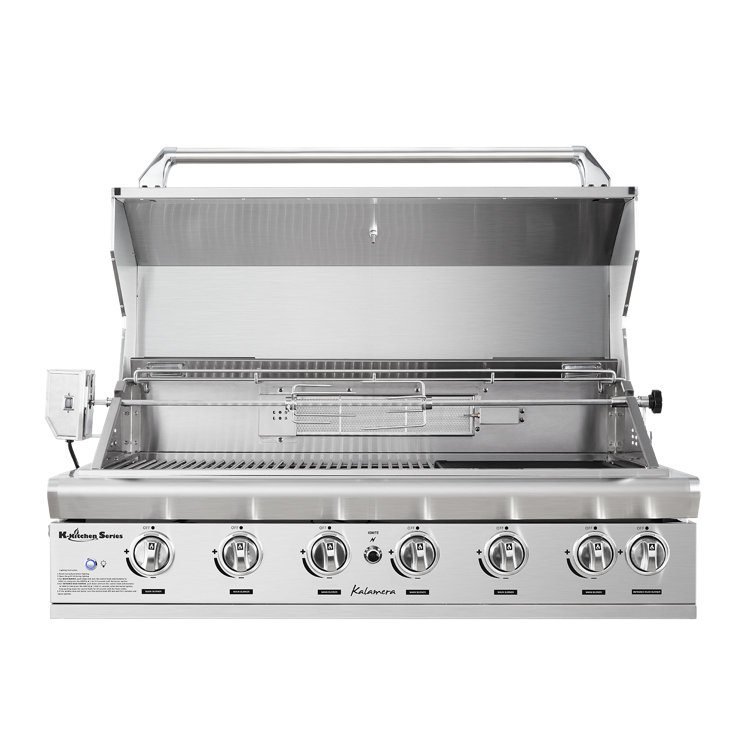 Kalamera 6-Burner Stainless Steel Built-In Gas Grill