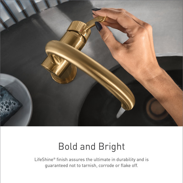 Classic High-Arc 16" Matte Black Widespread Metal Faucet