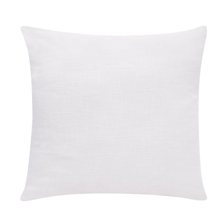 Blue and Multicolor Cotton Embroidered Square Throw Pillow