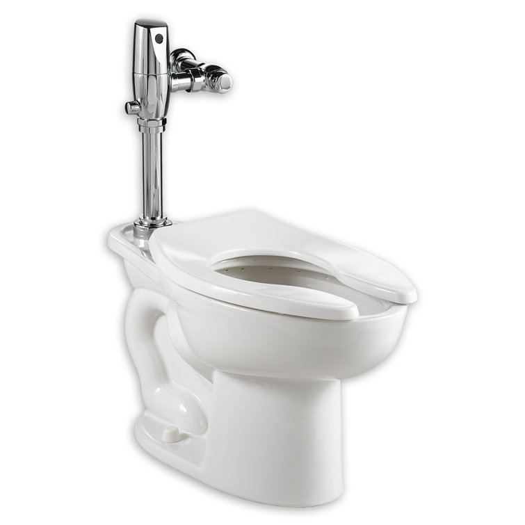 White Elongated Porcelain Dual Flush High Efficiency Toilet