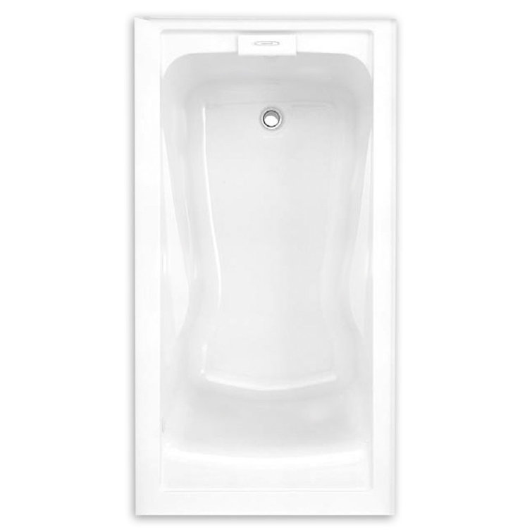 Evolution 60'' White Acrylic Alcove Soaking Bathtub