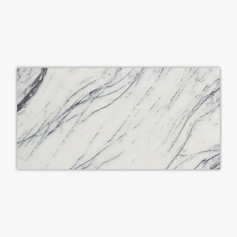 Large Polished White Marble Stone Look Wall & Floor Tile