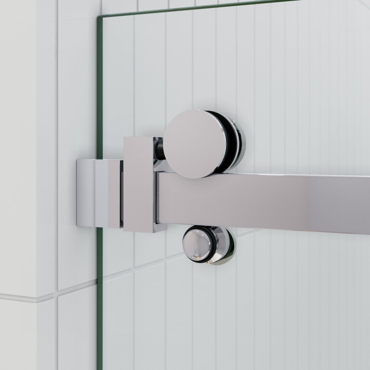 Astro 52" x 78" Frameless Glass Sliding Shower Door in Chrome