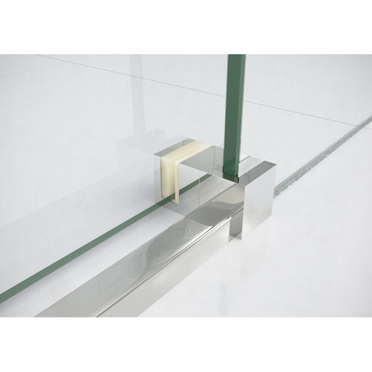 Astro 52" x 78" Frameless Glass Sliding Shower Door in Chrome