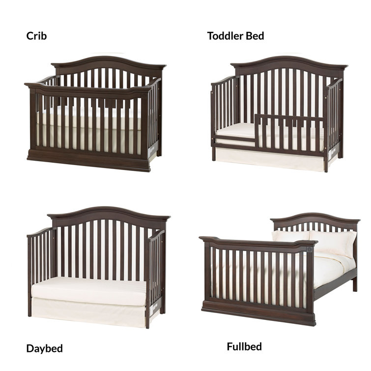 Montana Brown Sugar Solid Wood 4-in-1 Convertible Crib