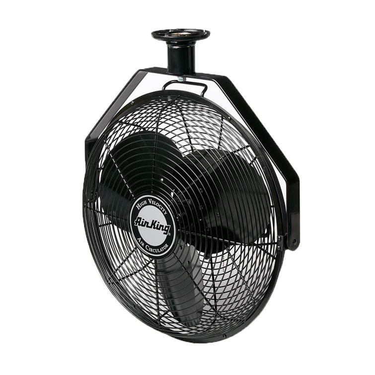 Air King 18-Inch Black Industrial Ceiling Mount Fan
