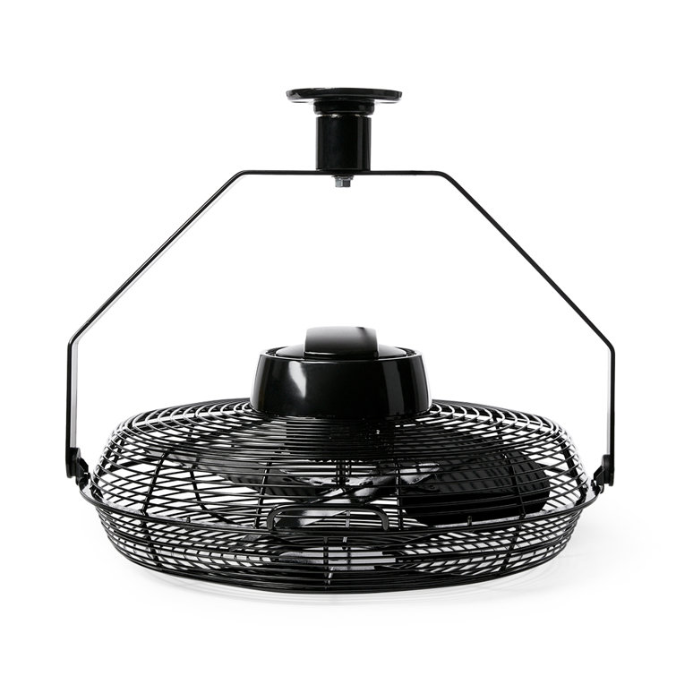 Air King 18-Inch Black Industrial Ceiling Mount Fan