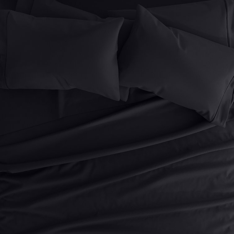 Navy Deep Pocket Full Size Microfiber Bed Sheet Set