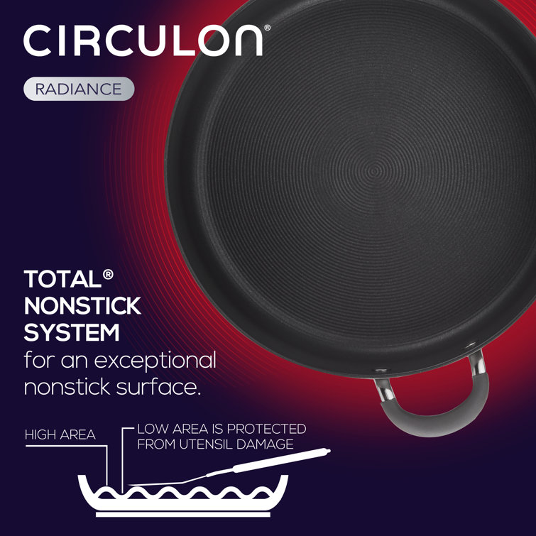 Circulon Radiance 10-Quart Gray Hard-Anodized Aluminum Stockpot
