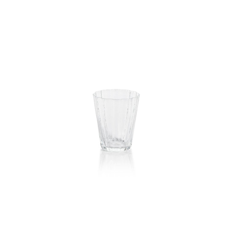 Barletta Clear Bubble Glass Tumblers, Set of 4